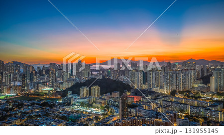 Oct 3 2025 Twilight Glow Over West Kowloon Skyline View 131955145