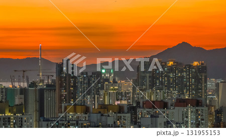 Oct 3 2025 Twilight Glow Over West Kowloon Skyline View 131955153