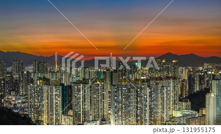 Oct 3 2025 Twilight Glow Over West Kowloon Skyline View 131955175