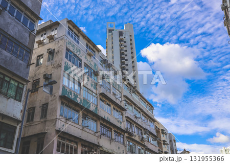 Sept 27 2025 Construction Scene With Balconies and Crane Over Modern City Buildings 131955366
