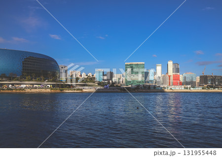 Sept 27 2025 City Waterfront Skyline With Modern Buildings And Construction Sept 27 2025 City Waterfront Skyline With Modern Buildings And Construction 131955448