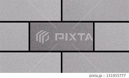 ざらざらとした白黒グレーのレンガ壁のグランジテクスチャ素材 ざらざらとした白黒グレーのレンガ壁のグランジテクスチャ素材 131955777