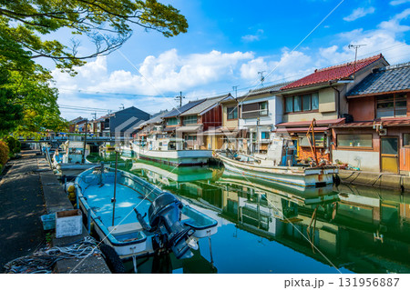 京都　舞鶴　吉原地区の町並み 131956887