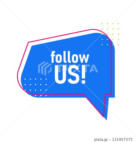 Modern bright Follow Us icon Modern bright Follow Us icon 131957375