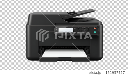 Sleek monochrome printer ready for high volume document production, ideal for modern offices seeking reliable printing solutions and seamless integration 131957527