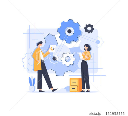 Business Acquisition Partnership,Concept Showing Two Business Partner Handshake As A Deal Symbol, Suitable for landing page 131958553