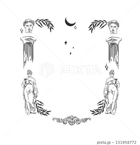 vintage antique vase ornaments frame swirls and scrolls decorations retro design vector frames and invitations, greeting cards, certificates borders,hand drawn ancient line frame. vintage antique vase ornaments frame swirls and scrolls decorations retro design vector frames and invitations, greeting cards, certificates borders,hand drawn ancient line frame. 131958772