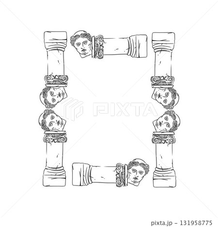 vintage antique vase ornaments frame swirls and scrolls decorations retro design vector frames and invitations, greeting cards, certificates borders,hand drawn ancient line frame. vintage antique vase ornaments frame swirls and scrolls decorations retro design vector frames and invitations, greeting cards, certificates borders,hand drawn ancient line frame. 131958775
