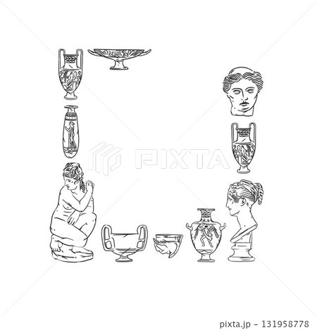 vintage antique vase ornaments frame swirls and scrolls decorations retro design vector frames and invitations, greeting cards, certificates borders,hand drawn ancient line frame vintage antique vase ornaments frame swirls and scrolls decorations retro design vector frames and invitations, greeting cards, certificates borders,hand drawn ancient line frame 131958778