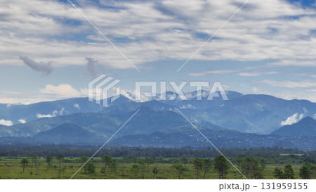 Landscape shot of the mountains at the dusk 131959155