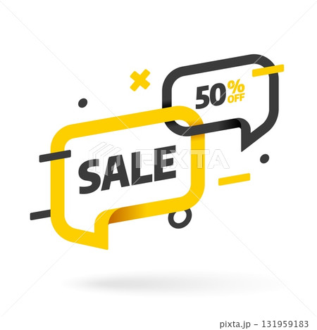 Sale banner template design. Special offer. Vector illustration. 131959183