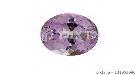 Radiant Amethyst Gemstone with Oval Cut 131959940