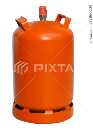 Orange lpg gas cylinder providing cooking fuel energy Orange lpg gas cylinder providing cooking fuel energy 131960534