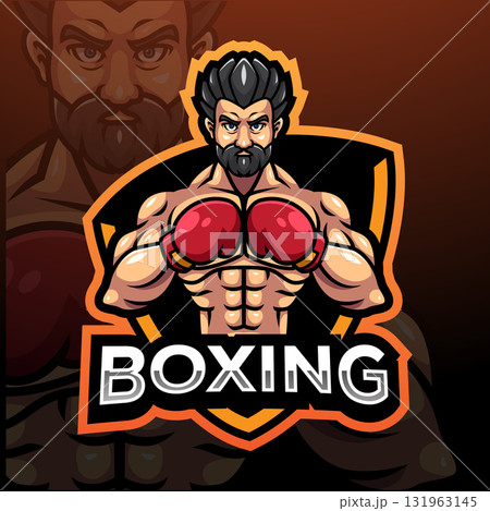 Boxing  esport mascot logo design 131963145