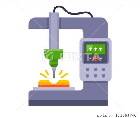 A working machine for the production of goods. 131963746