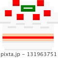 ホールケーキのピクセルアート 131963751