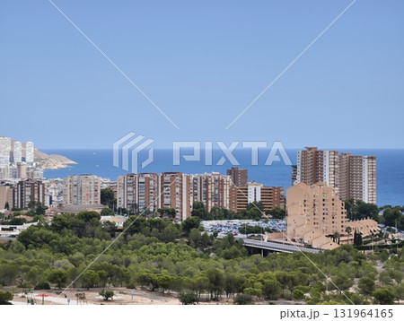 Stunning Scenic Coastal View Showcasing a Beautiful Urban Landscape and Tropical Atmosphere Stunning Scenic Coastal View Showcasing a Beautiful Urban Landscape and Tropical Atmosphere 131964165