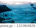 Scenic view at ice lagoon in South Iceland 131964826