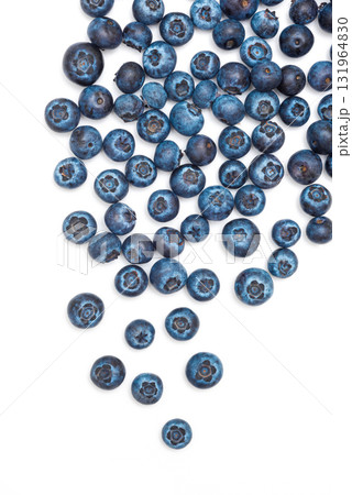 Ripe blueberries isolated on white background. Ripe blueberries isolated on white background. 131964830