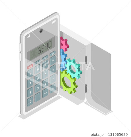 3D Isometric Flat Vector Illustration of Useful Mobile Apps, Popular Applications. Item 1 131965629