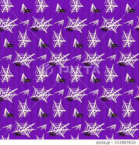 Spider Web Seamless Pattern Spider Web Seamless Pattern 131967618