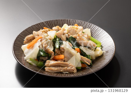 鶏せせり　野菜炒め 131968129