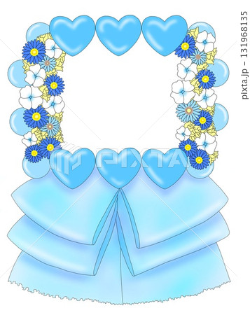 スタンドフラワー　推し活　アイドル　水色　ライトブルー 131968135