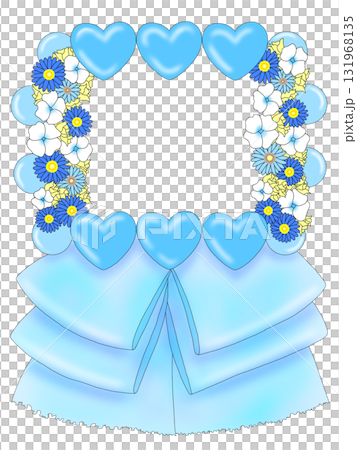 スタンドフラワー　推し活　アイドル　水色　ライトブルー 131968135