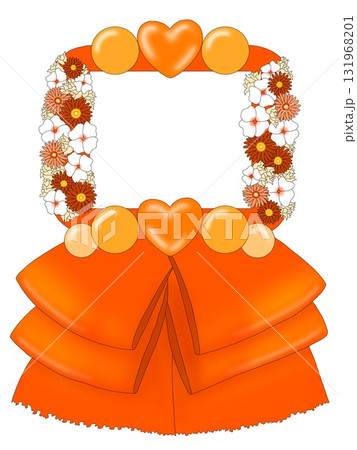 スタンドフラワー　推し活　アイドル　オレンジ 131968201