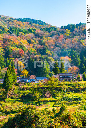 秋の田舎風景 131968495