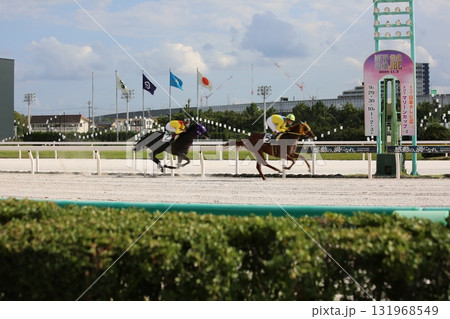 競馬レースのゴール前 131968549