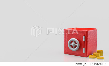 The Safe deposit box for Earn or Business concept 3d Rendering. The Safe deposit box for Earn or Business concept 3d Rendering. 131969096