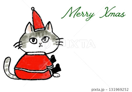 サンタの恰好をした猫 サンタの恰好をした猫 131969252