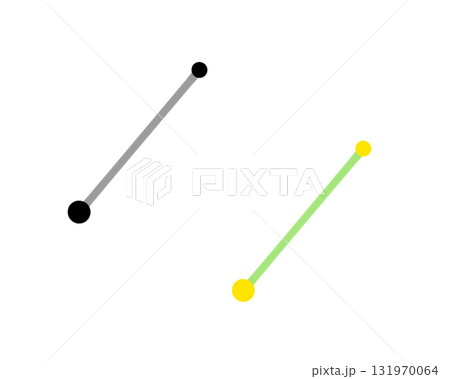 りょうけん座の星座線のイラストセット 131970064