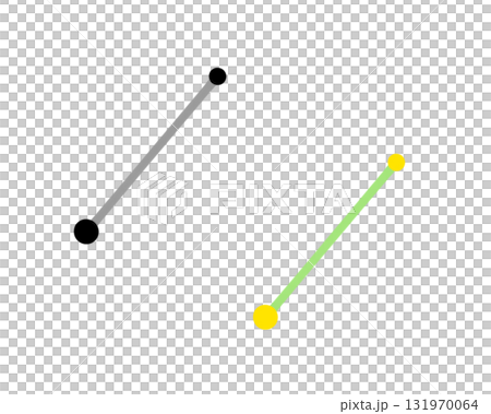 りょうけん座の星座線のイラストセット 131970064