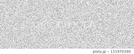 Black and white tv noise texture. Seamless grain paper background with speckles, flecks, particles. Distress repeated grit pattern wallpaper. Vector splattered speck overlay. Scattered dot surface 131970380