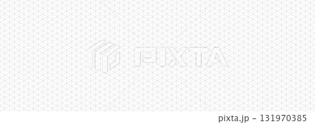 Black seamless isometric grid paper. Triangular blueprint repeating pattern. Graph guide background for engineering, architect and technical drawing. Repeated lined ruler sheet page template. Vector 131970385