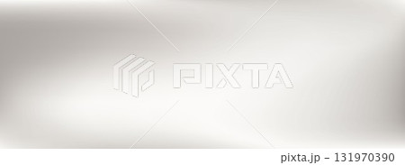 Light grey wave gradient background. Soft smooth pearl silk wallpaper. Taupe color satin texture for banner, flyer, presentation. Abstract blurred liquid backdrop. Delicate plain vector illustration 131970390