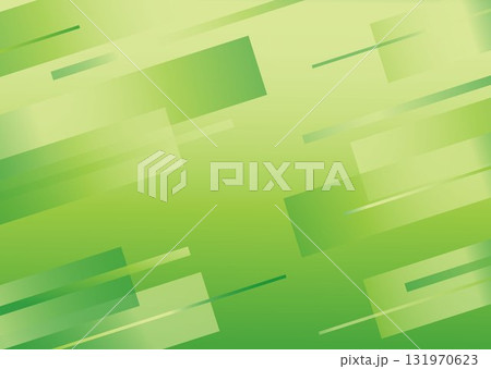 ビジネス背景テクスチャー　デジタルなグラデーション　幾何学的　新緑色　斜線　ベクター 131970623