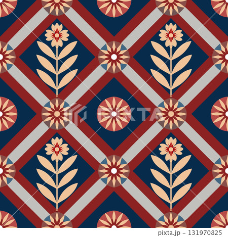 vector seamless pattern. modern stylish abstract texture. repeating geometric tiles. contemporary design 131970825