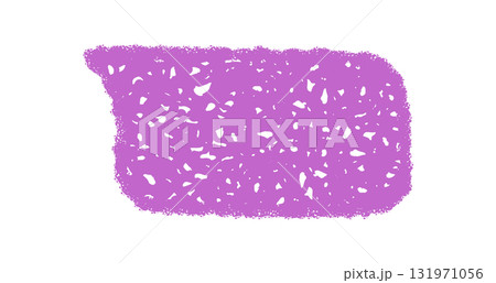 Organic crayon rectangle forms a sketch message balloon in vivid purple. Talk icon in a speech graphic style, unique communication element with hand drawn qualities and creative flair. Organic crayon rectangle forms a sketch message balloon in vivid purple. Talk icon in a speech graphic style, unique communication element with hand drawn qualities and creative flair. 131971056