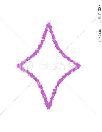 Chalk outline star with burst effect inspires a sense of magic. This star symbol shows firework energy, festive sparkle, and celebration, all in a graphic accent for seasonal or event art. 131971087