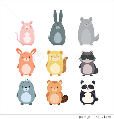 Cute Animal Plush Collection 131971476