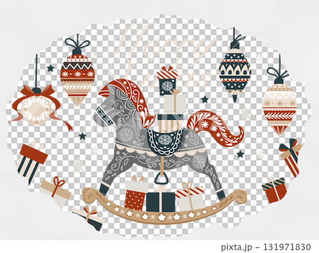 斯堪的納維亞風格時尚可愛的聖誕節設計素材 斯堪的納維亞風格時尚可愛的聖誕節設計素材 131971830