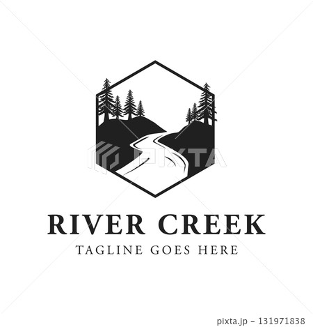 River Logo vector icon illustration design template 131971838