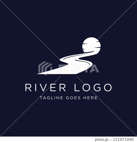 River Logo vector icon illustration design template River Logo vector icon illustration design template 131971840