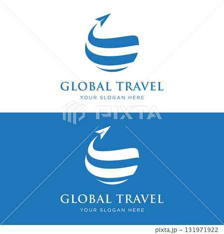 Summer travel agency holiday airlines creative logo design.logo for business, airline ticket agents, holidays and companies. Summer travel agency holiday airlines creative logo design.logo for business, airline ticket agents, holidays and companies. 131971922