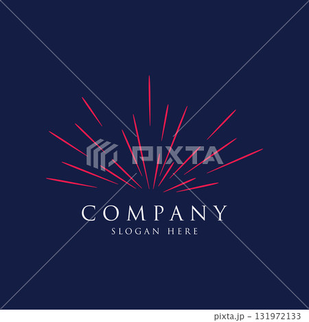 Creative colorful splash logo template design in modern style. Logo type for business, brand, celebration, fireworks, star. Creative colorful splash logo template design in modern style. Logo type for business, brand, celebration, fireworks, star. 131972133