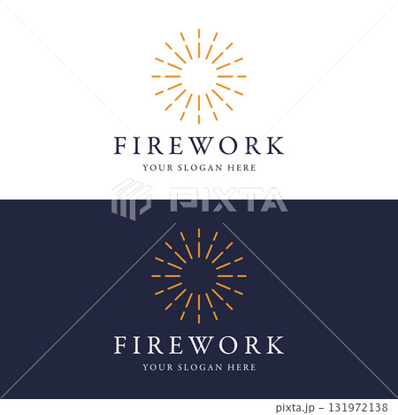 Creative colorful splash logo template design in modern style. Logo type for business, brand, celebration, fireworks, star. Creative colorful splash logo template design in modern style. Logo type for business, brand, celebration, fireworks, star. 131972138