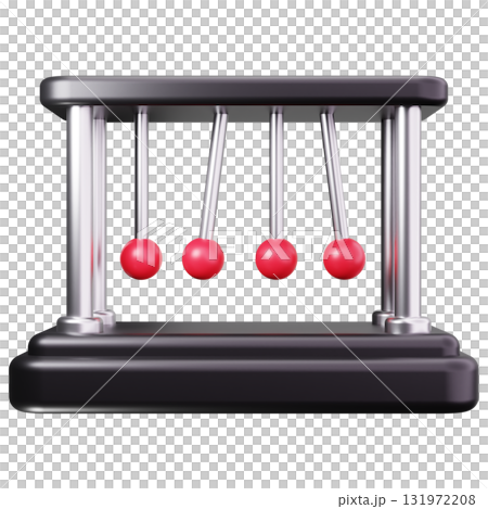 Newton Cradle Experiment 131972208
